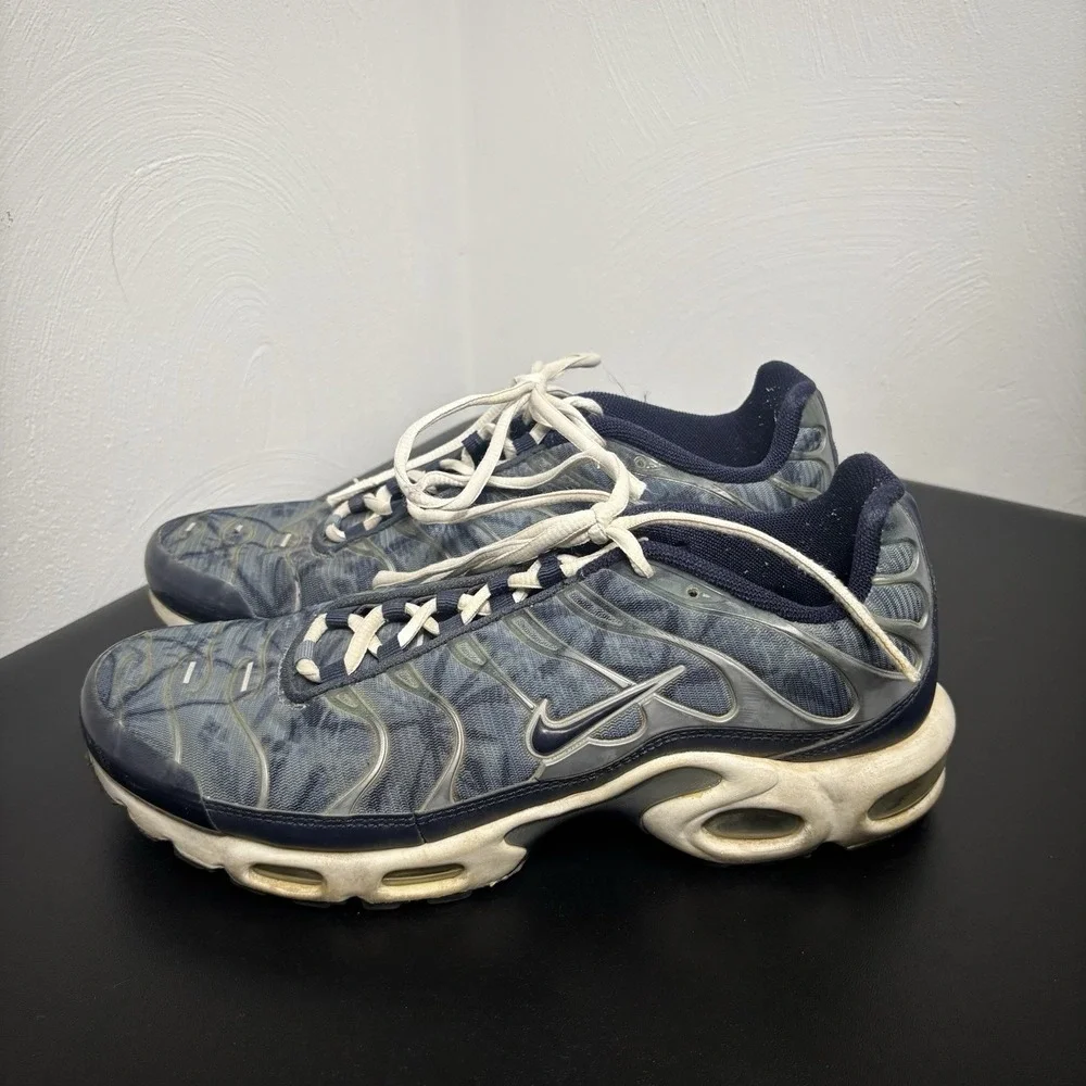 Nike Air Max Plus Men's Navy Palm Trees 604133-449 Size 9 2013‎